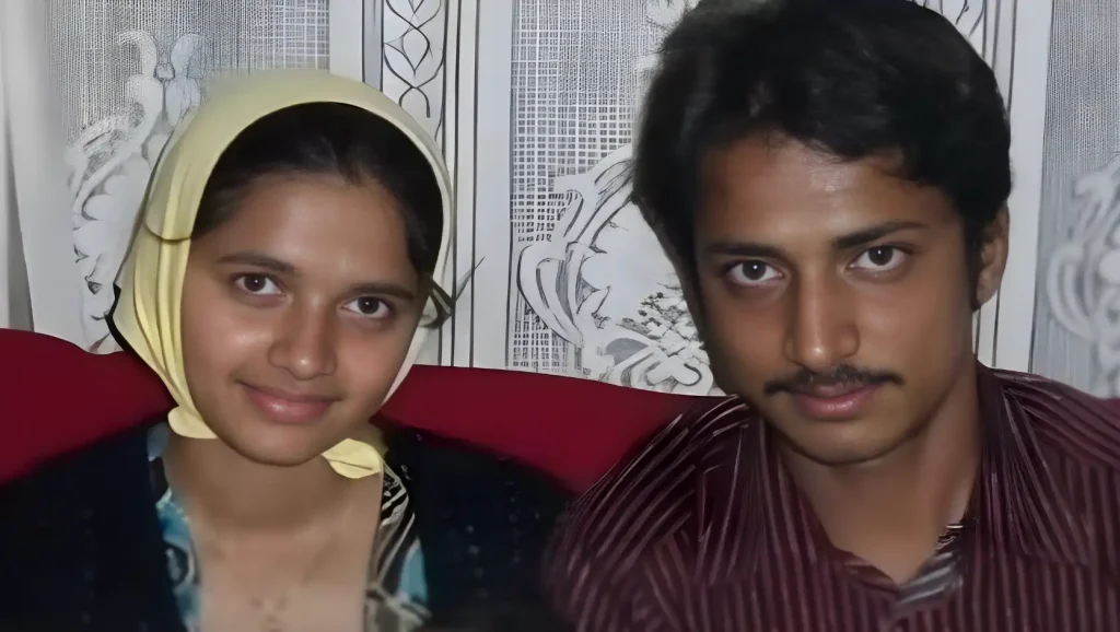 Pavitra Gowda with her first husband Sanjay Singh