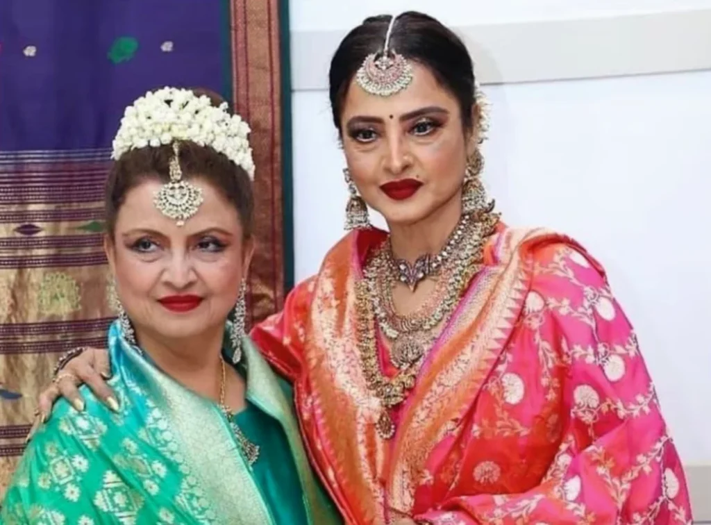Radha Usman with Rekha