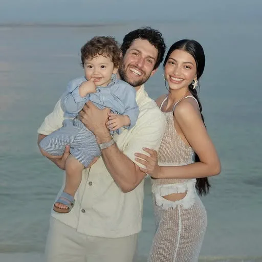 Alanna Panday with her Husband and Son